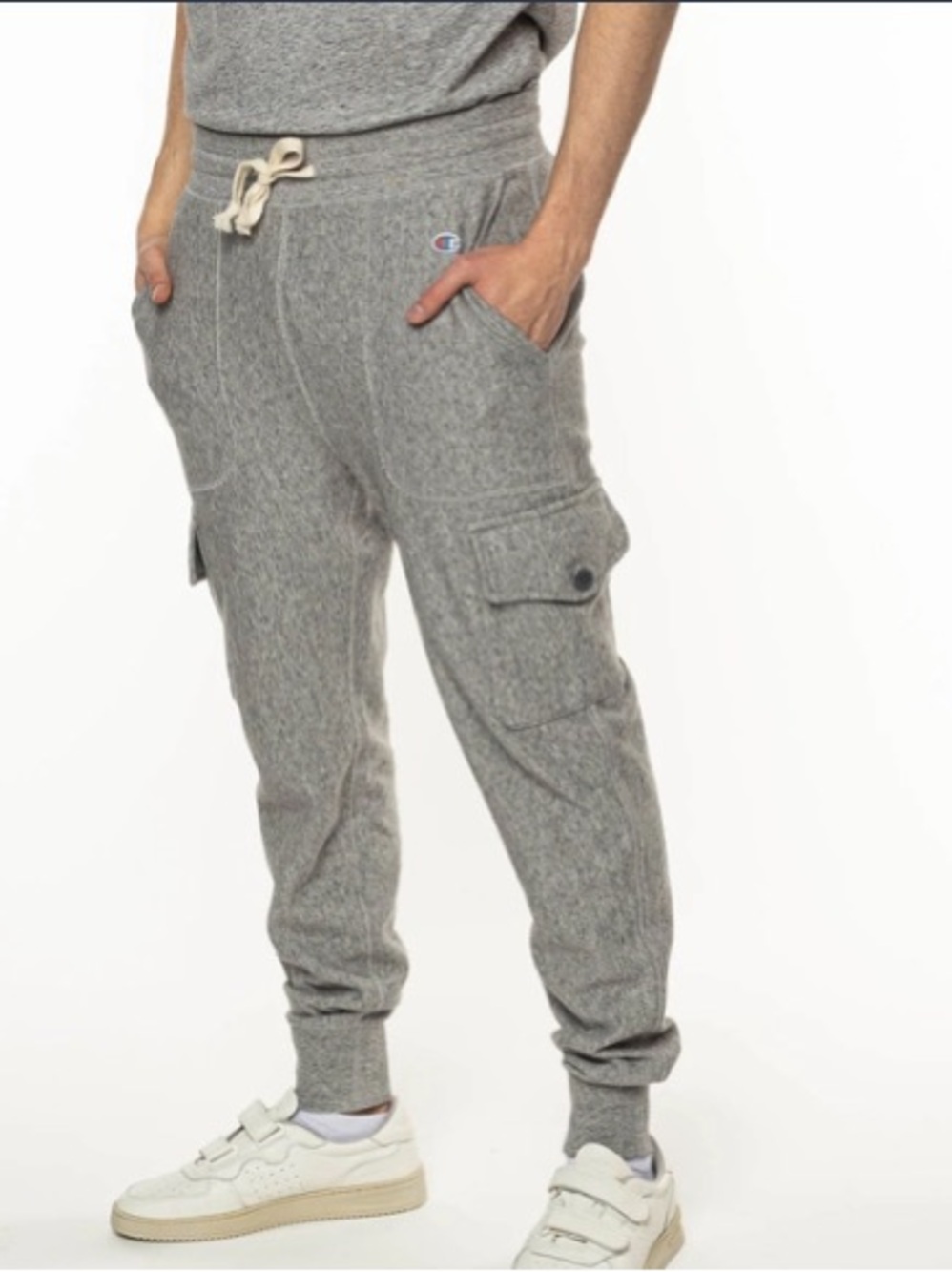 Champion X Todd Snyder Men’s Grey Utility Cargo Sweatpants Large